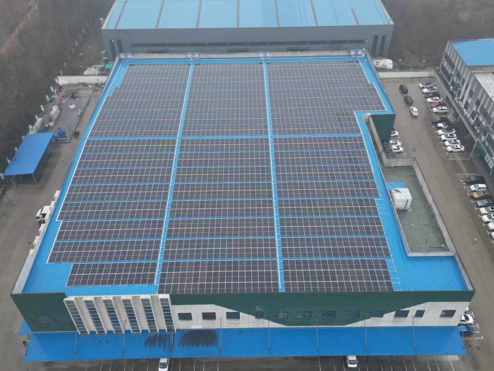 安徽綠籃子冷鏈科技有限責任公司1MWp屋頂分布式光伏發電項目